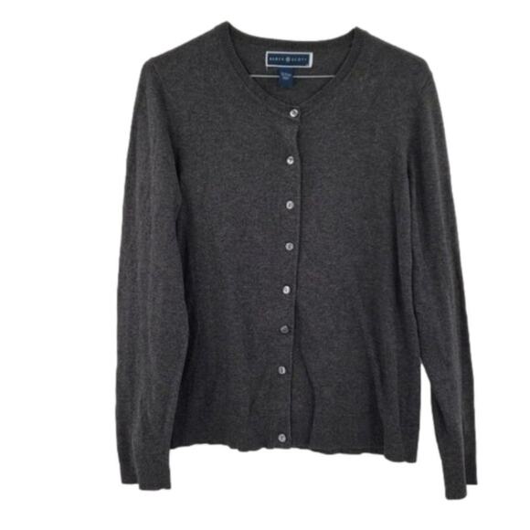 KAREN SCOTT Gray Button Down Cardigan Sweater Womens Size Small S - Picture 1 of 4